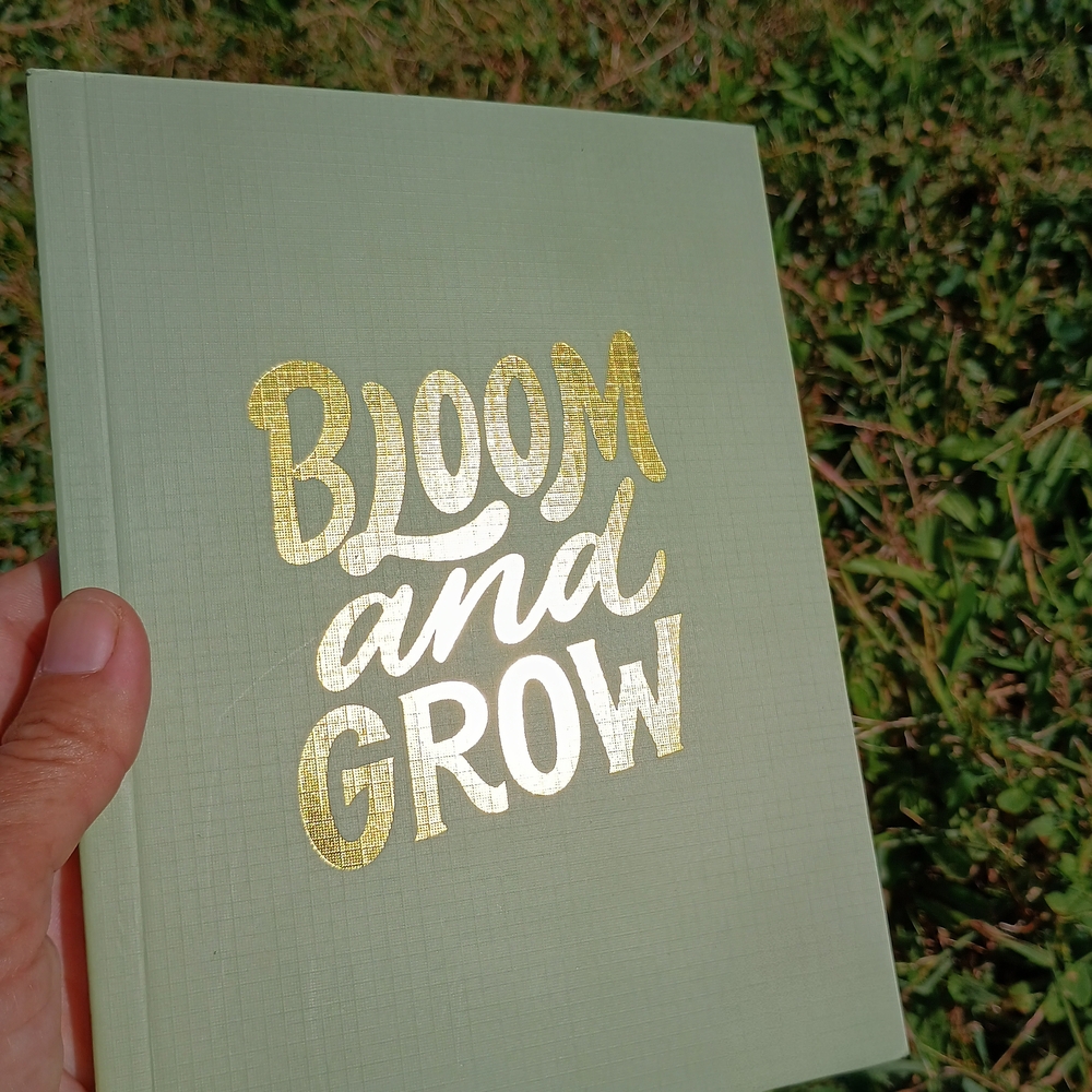 PRETTY 100 page journal / notebook / diary w inspirational quote, back-to-school
